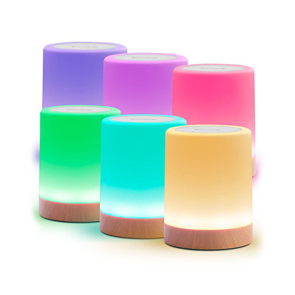 LuvLink Friendship Lamp v2.0 - Long Distance WiFi Touch Lamps for Couples, Friends & Family | Stay Connected from Anywhere  Easy App Setup  No Subscription (Set of Six)