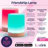 LuvLink Friendship Lamp v2.0 - Long Distance WiFi Touch Lamps for Couples, Friends & Family | Stay Connected from Anywhere  Easy App Setup  No Subscription (Set of Six) view 2