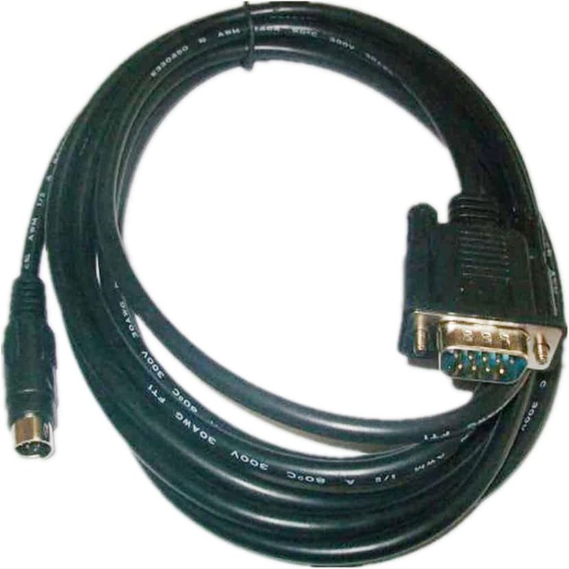 HW-F7 for E Series, S Series, H Series, N Series PLC and F220 Series Touch Panel Communication Cable Black (3m)