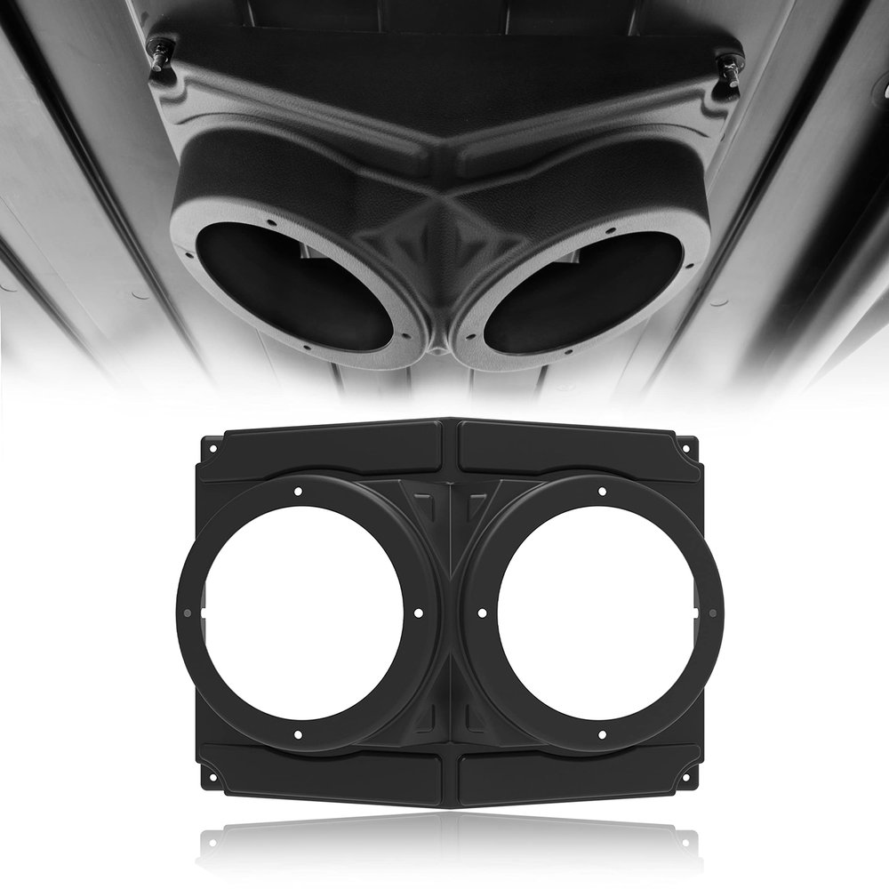 KATIMOTO UTV Speaker Pod Enclosure for Polaris RZR, Waterproof Universal 6.5" Speaker Systems Hard Roof Pods Box for Polaris RZR UTV Cart Accessories (1PCS)