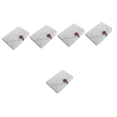 ULTECHNOVO 5pcs Storage Pouch Compact Electronics Organizer for Travel and Outdoor Use Easy for Accessories for Business Trips and Vacations