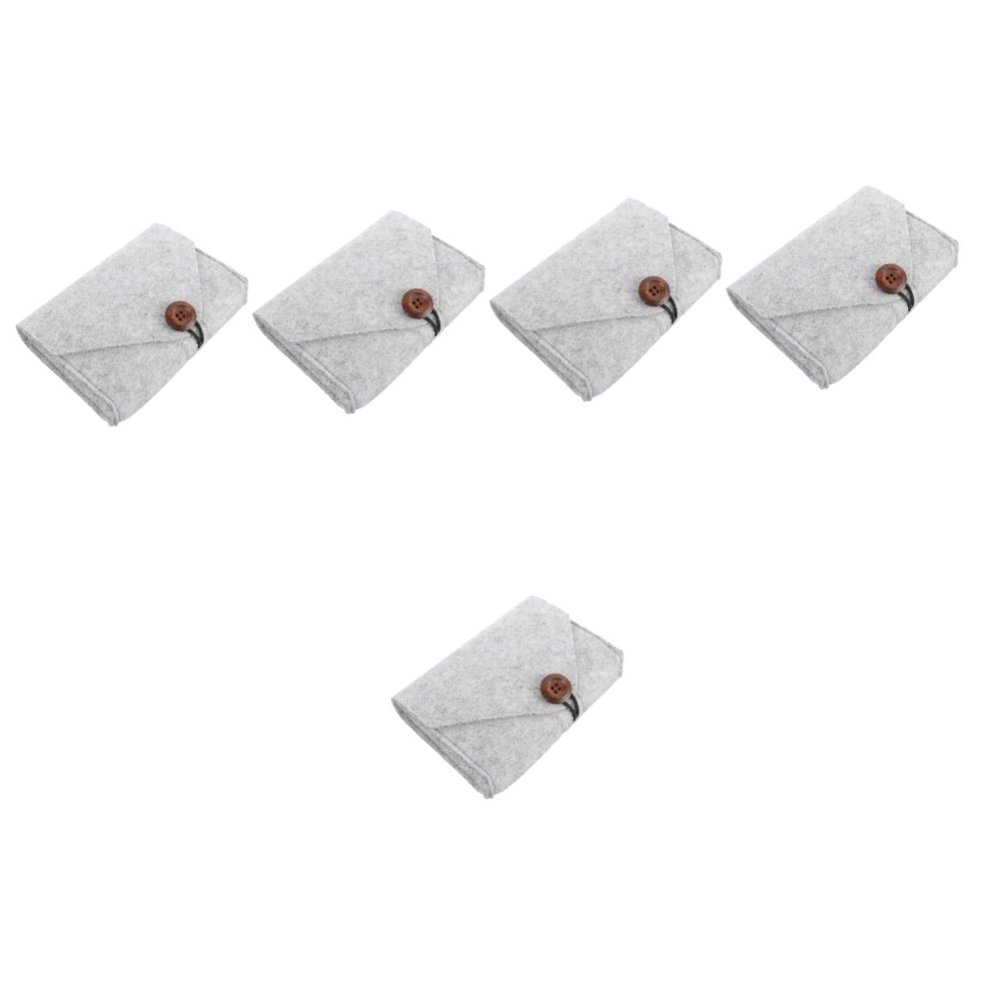 ULTECHNOVO 5pcs Storage Pouch Compact Electronics Organizer for Travel and Outdoor Use Easy for Accessories for Business Trips and Vacations