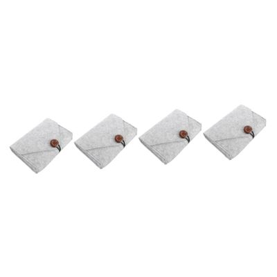 ULTECHNOVO 4pcs Bank Bag Portable Electronics Storage Organizer for Bank Storage Pouch Lightweight and Practical Tech Accessory for Outdoor Use and Daily Life