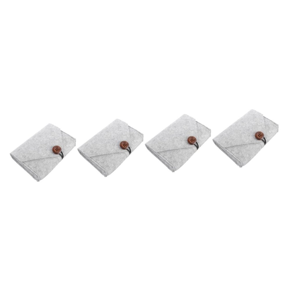 ULTECHNOVO 4pcs Bank Bag Portable Electronics Storage Organizer for Bank Storage Pouch Lightweight and Practical Tech Accessory for Outdoor Use and Daily Life