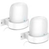 Delidigi 2 Pack Nest WiFi Pro 6E Wall Mount ABS Bracket Holder Shelf Compatible with Nest Wi-Fi Pro Mesh Router Home Wi-Fi System Router [Built-in Cable Management] view 1