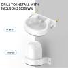 Delidigi 2 Pack Nest WiFi Pro 6E Wall Mount ABS Bracket Holder Shelf Compatible with Nest Wi-Fi Pro Mesh Router Home Wi-Fi System Router [Built-in Cable Management] view 3