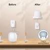 Delidigi 2 Pack Nest WiFi Pro 6E Wall Mount ABS Bracket Holder Shelf Compatible with Nest Wi-Fi Pro Mesh Router Home Wi-Fi System Router [Built-in Cable Management] view 4
