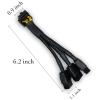 3x8Pin to 16Pin Graphics Card Power Supply 8pin Adapter line PCIE 5.0 line for RTX4090 RTX4080 12VHPWR to 3x8pin 12VHPWR to 3x8pin 90-Degree Elbow view 2