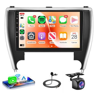 Rimoody 4Core 2G+64G Android 13 Car Stereo Radio for Toyota Camry 2015 2016 2017, Wireless Carplay Android Auto GPS Navigation WiFi 10.1 Inch Touch Screen Car Radio with Bluetooth FM EQ Backup Camera