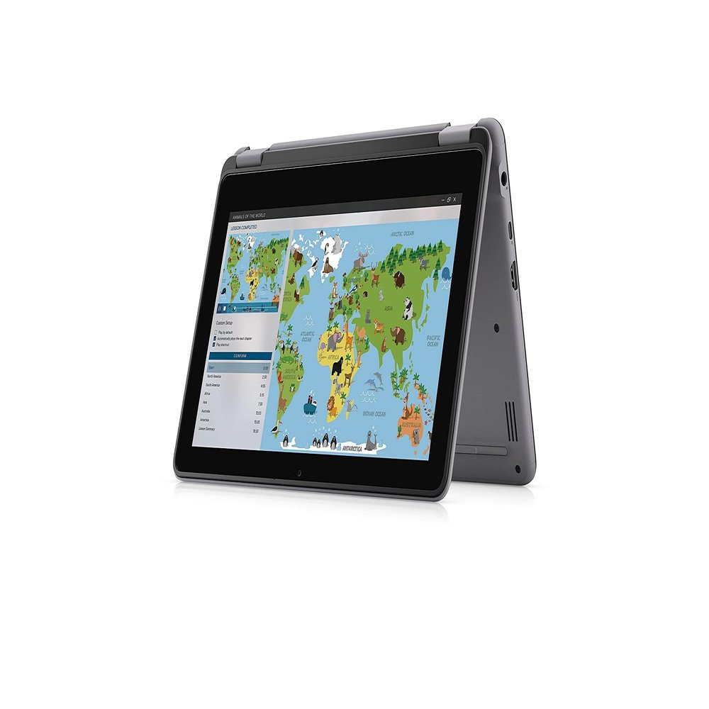 Dell Latitude 3120 2-in-1 Laptop Touch | 11.6" 1366x768 HD | Celeron - N5100-128GB SSD Hard Drive - 4GB RAM | 4 cores @ 2.8 GHz Win 11 Pro Black (Renewed)