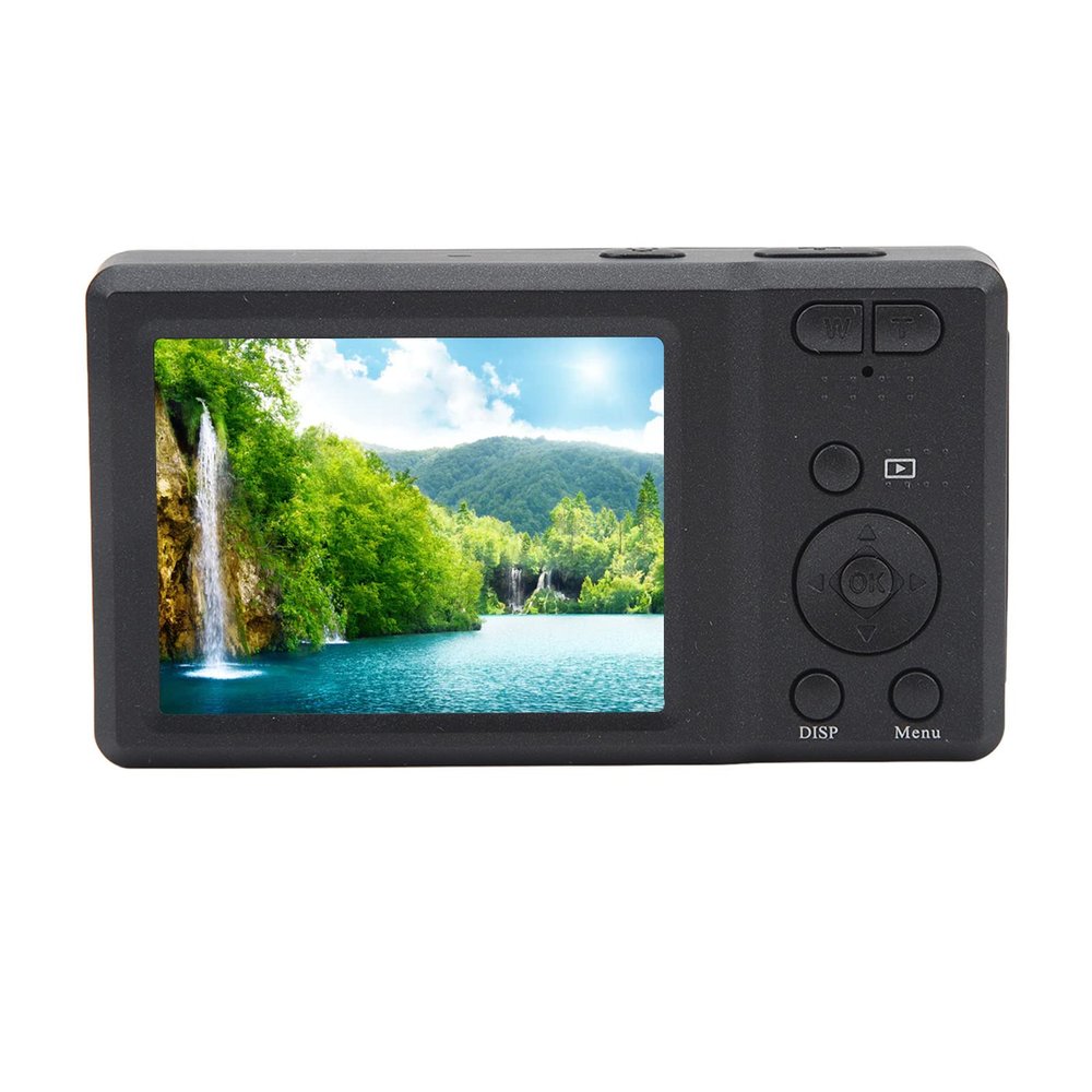 4K Digital Camera, 20X Digital Zoom Camera, HD Portable Small Camera for Kids, 56MP Vlogging Camera with 2.7in LCD Screen with Built in Flash (Black)