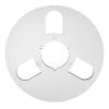 1/4 10 Inches Takeup Reel, 3 Holes Universal Open Reel Sound Tape Empty Reel, Full Aluminum Blank Tape Reel to Reel Recorder Empty Spool for TEAC (Silver) view 1