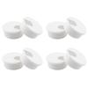 HJGarden 8pcs 1-3/4 inch Desk Wire Cord Cable Grommets Hole Cover for Office PC Desk Cable Cord Organizer Plastic Cover White view 4