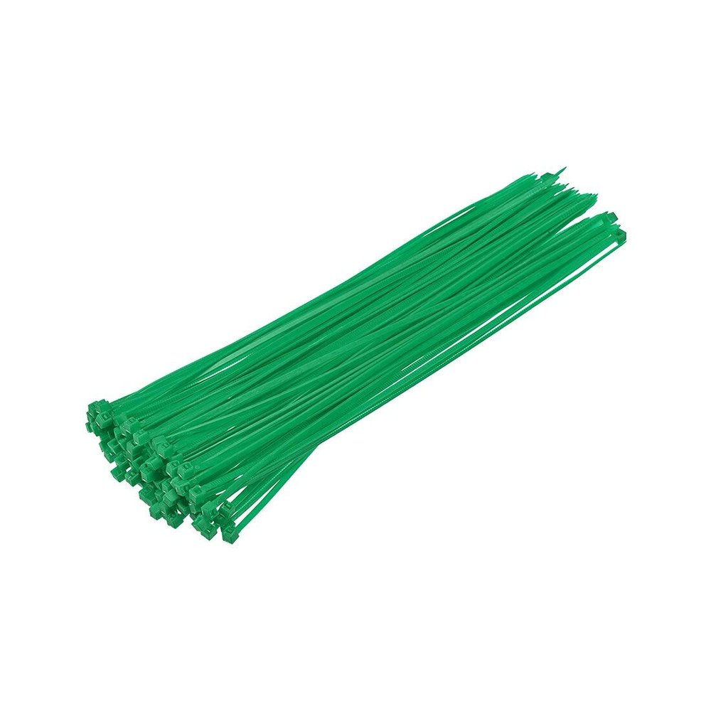LJFMDLN 500pcs Cable Zip Ties 200mmx2.1mm Self-Locking Nylon Tie Wraps Green Single-use Locking Flexible Cable Tie
