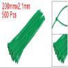 LJFMDLN 500pcs Cable Zip Ties 200mmx2.1mm Self-Locking Nylon Tie Wraps Green Single-use Locking Flexible Cable Tie view 4