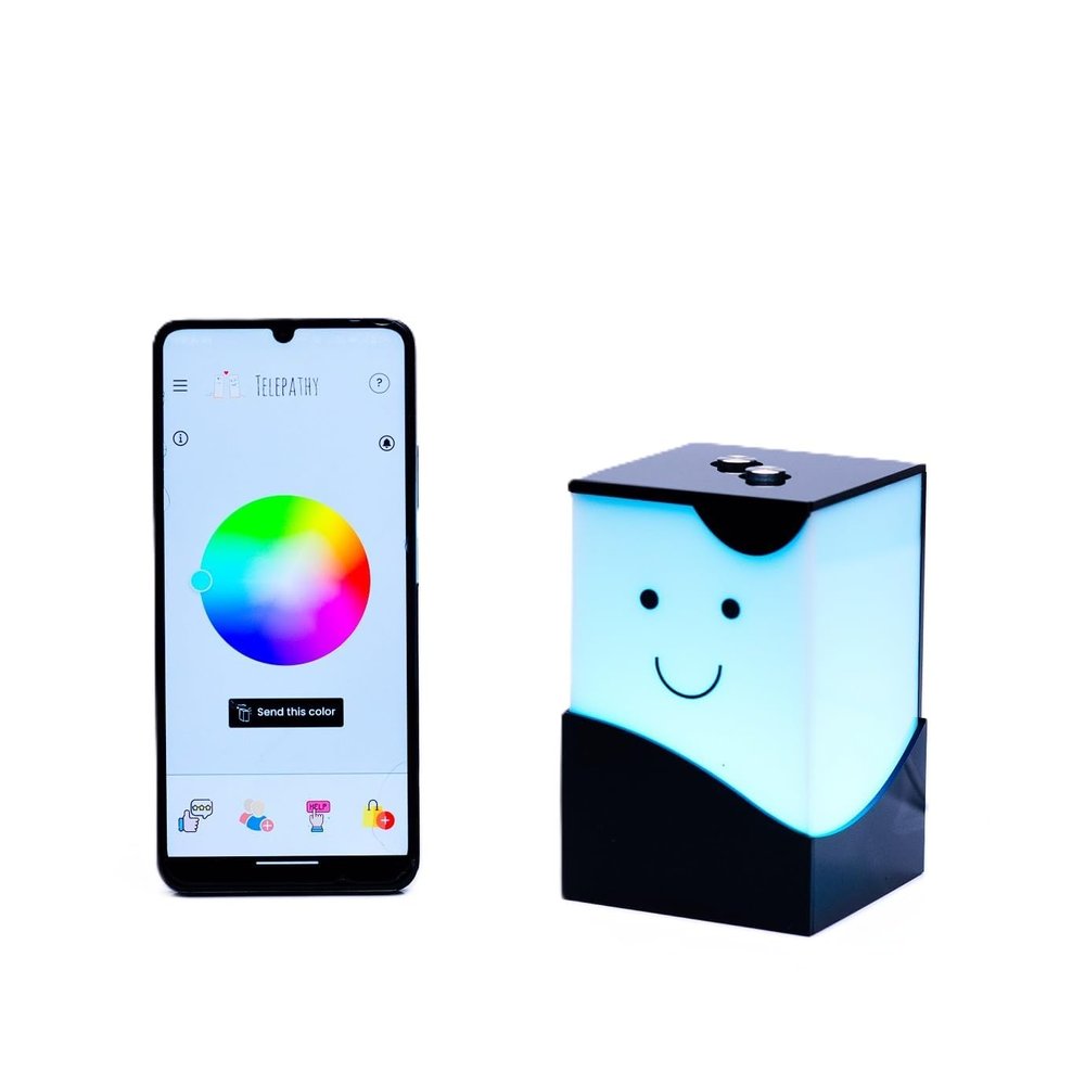 ZOCI VOCI Telepathy Friendship Lamps | Send Color Messages Live - No Subscription Long Distance Lamps, Wi-fi Enabled Touch Lights | Long Distance Relationship Gifts (Light Only, Single)