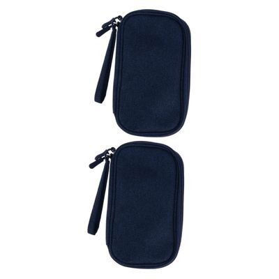 Mikikit 2pcs Cable Organizer Bag Charger Cord Storage Pouch Earphone Holder for Electronics Travel