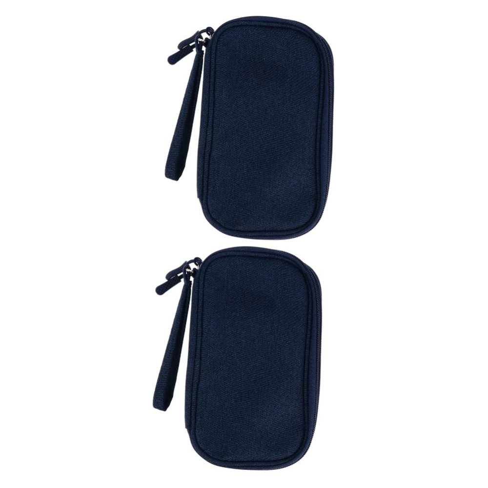 Mikikit 2pcs Cable Organizer Bag Charger Cord Storage Pouch Earphone Holder for Electronics Travel