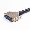 GXMRHWY Right Angle DB25 Male Cable Male Connector to Female Connector with Metal Case 0.15M view 2