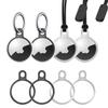 4 Packs Airtag Holder Key Ring, Stouchi Stainless Steel Invisible Slim Keychains Compatible with Airtag 2021 Finder Items, Dog, Key, Backpacks Air Tag Accessories with 2 Anti-Lost Ropes view 1