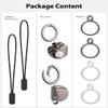 4 Packs Airtag Holder Key Ring, Stouchi Stainless Steel Invisible Slim Keychains Compatible with Airtag 2021 Finder Items, Dog, Key, Backpacks Air Tag Accessories with 2 Anti-Lost Ropes view 4
