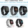 6 Pack Sport Bands Compatible with Fitbit Versa 2 / Fitbit Versa/Versa Lite/Versa SE, Classic Soft Silicone Replacement Wristbands (Small, Olive Green/Blue/Black/Purple/Lavender/Peach) view 3