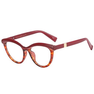 bullabulling Womens Oversized Cateye Reading Glasses Blue Light Computer Glasses Stylish Reader (red, 3, multiplier_x)