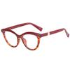 bullabulling Womens Oversized Cateye Reading Glasses Blue Light Computer Glasses Stylish Reader (red, 3, multiplier_x) view 1