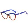 Womens Oversized Cateye Reading Glasses Blue Light Computer Glasses Stylish Reader (blue, 2.25, multiplier_x) view 1