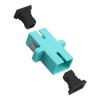 Duogalia 10 Pack Fiber Optical Coupler SC Multimode Fiber Optic Adapter, SC Multimode OM3 Fiber Optical Coupler, Network Internet Connector Adapter with Mount Panel view 2