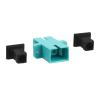 Duogalia 10 Pack Fiber Optical Coupler SC Multimode Fiber Optic Adapter, SC Multimode OM3 Fiber Optical Coupler, Network Internet Connector Adapter with Mount Panel view 3
