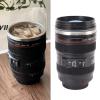 Camera Lens Coffee Mug, Stainless Steel Camera Lens Coffee Cup, 400ML Camera Lens Cup, Leakage Proof Novelty Coffee Mug, Gift for Photographers, Filmmakers, Videographers view 2