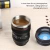 Camera Lens Coffee Mug, Stainless Steel Camera Lens Coffee Cup, 400ML Camera Lens Cup, Leakage Proof Novelty Coffee Mug, Gift for Photographers, Filmmakers, Videographers view 4