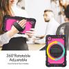 Tablet Protective Case Compatible with Lenovo Tab M8 4th (Gen)8inch (TB300XU) 2023 Heavy Duty Shockproof TPU Case,Protective Cover W Screen Protector 360 Swivel Kickstand+Hand Strap+Shoulder Strap Tab view 2