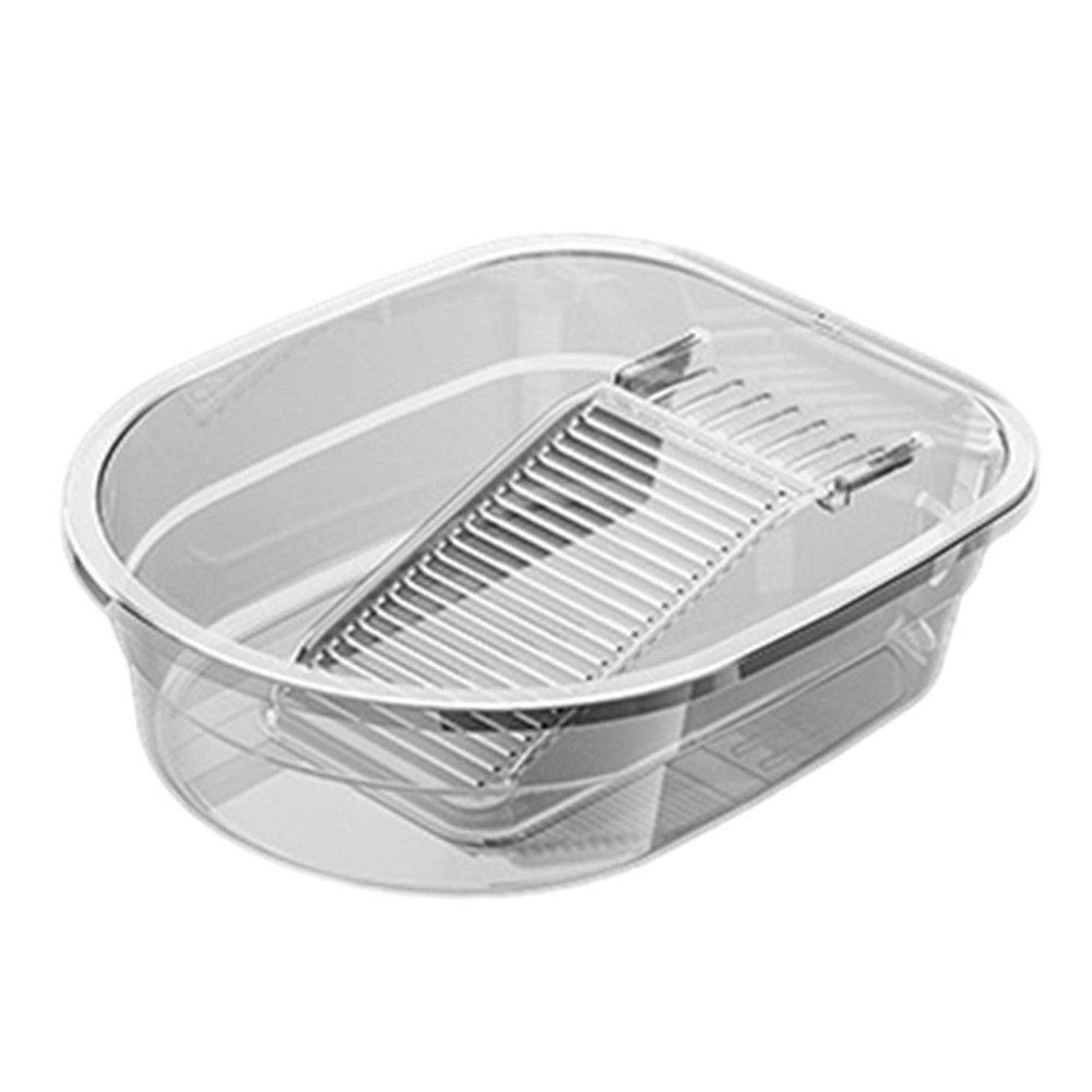 Gazechimp Washboard Basin, Plastic Wash Tub with Washboard, Thickened Hand Wash Board, Cleaning Basin, for Towels Cleaning home cloth Blouses T Shirts, Transparent