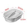 Gazechimp Washboard Basin, Plastic Wash Tub with Washboard, Thickened Hand Wash Board, Cleaning Basin, for Towels Cleaning home cloth Blouses T Shirts, Transparent view 3