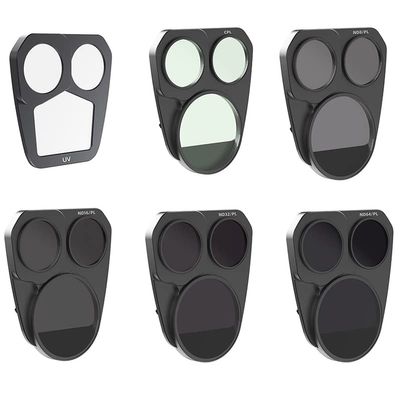 CoyKtonty Lens Protection Filter/Filter Set for DJI Mavic 3 Pro Drone, Adjustable CPL ND-PL Filters (UV+Adjustable CPL+Adjustable ND8/16/32/64PL)