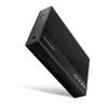 AXAGON EE35-GTR USB-C 3.2 Gen 1 - SATA 6G, 3.5" External Festplattengehuse, geriffelt - Schwarz view 1