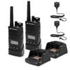 2 x Motorola RMU2080d On-Site 2-Way Business Radio with Display (RMU2080D) + 2 x HKLN4606 Remote Speaker Mic - 2 Pack with Mic Bundle view 1