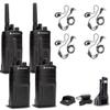4 x Motorola RMV2080 On-Site 2-Way Business Radio (RMV2080) + 4 x Motorola HKLN4604 PTT Earpiece view 1