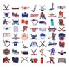 100 Pack Ice Hockey Stickers, Hockey Party Favors Decorations Gifts, Waterproof Stickers for Water Bottle Laptop Computer Phone view 3