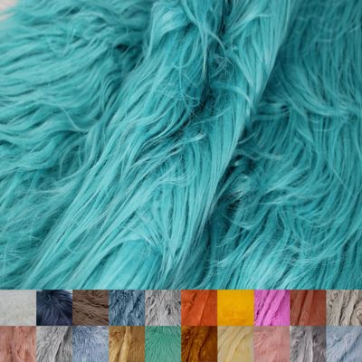 Mongolian Faux Fur-Christmas Fuzzy-Fabric by The Yard-Fluffy, Shaggy Mohair-for Costumes, Plush Toys, Apparel, Clothing, Decoration, and Gnome Beard Miniature