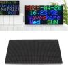 RGB LED Panel 64x32 4mm Pitch Full Color Display, 5V 4A Power LED Panel for RPi HUB75 Interface, Adjustable Brightness LED Dot for DIY Desktop Wall Display, view 4