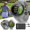 Garmin Approach S70 (Gray, 42mm) Golf GPS Watch Bundle - AMOLED Display, Virtual Caddie & PlaysLike Distance - Includes PlayBetter 5000mAH Portable Charger & Screen Protectors view 2
