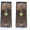 (2) Two Single Wall Plates w/NEUTRIK REAN NYS229 Mono 1/4" Jack Stainless Steel view 2