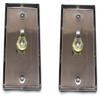 (2) Two Single Wall Plates w/NEUTRIK REAN NYS229 Mono 1/4" Jack Stainless Steel view 4