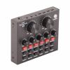 ciciglow Sound Mixer Board Sound Card, Metal Type Computer Games Live Audio Voice Changer Karaoke Sound Card, 18 Sound Effects for/SmartphoneComputer view 1
