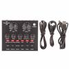 ciciglow Sound Mixer Board Sound Card, Metal Type Computer Games Live Audio Voice Changer Karaoke Sound Card, 18 Sound Effects for/SmartphoneComputer view 2
