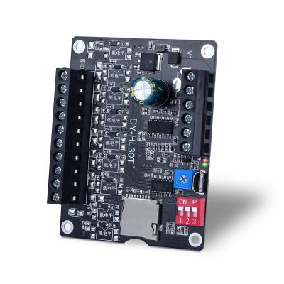 30W Voice Playback Module, PEMENOL DC 9-24V Voice Broadcast Device 9 Trigger Interfaces 8 I/O Trigger Modes MP3 Music Player Support TF Card 32G Max for Speaker Module DIY Kit