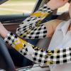 Gnome Honey Daisies Bee Cooling Arm Sleeves for Men Women, Black Checkered Buffalo Plaid Protection Arm Sleeves (XL) view 4